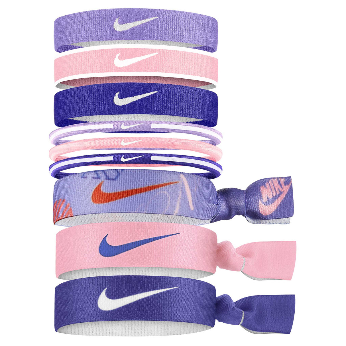 Nike Nike Youth Mixed Ponytails attaches pour cheveux paquet de 9