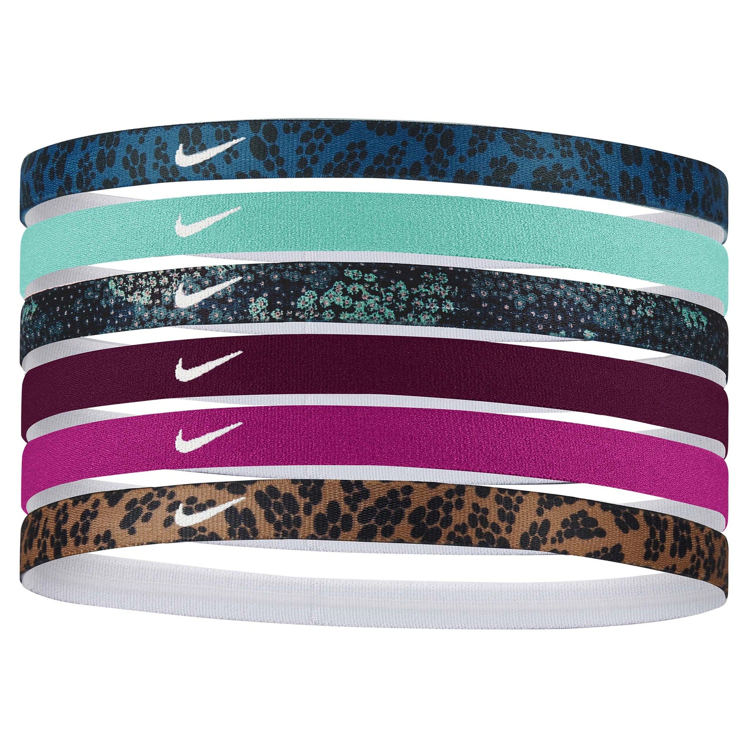 Nike Nike printed 6pk bandeaux sport assortis pour cheveux