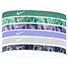Nike Nike printed 6pk bandeaux sport assortis pour cheveux