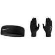 Nike Run Dry gants et bandeau de course à pied femme