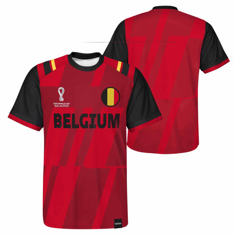 Outerstuff Maillot de soccer Classic 1 Jersey Belgique Coupe du Monde 2022