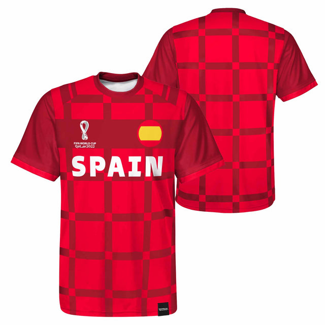 Outerstuff Maillot de soccer Classic 1 Jersey Espagne Coupe du Monde 2022