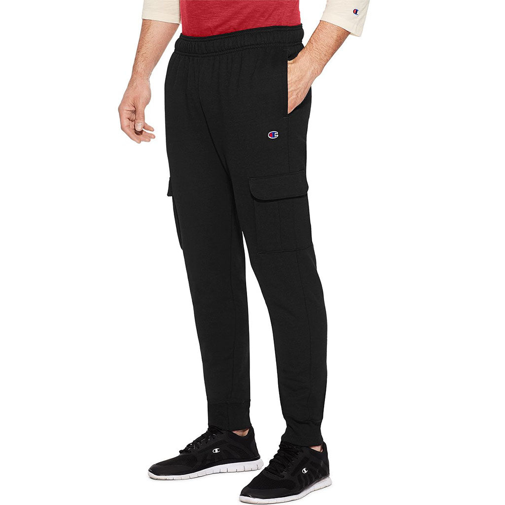 Champion Powerblend Fleece pantalon cargo pour homme noir