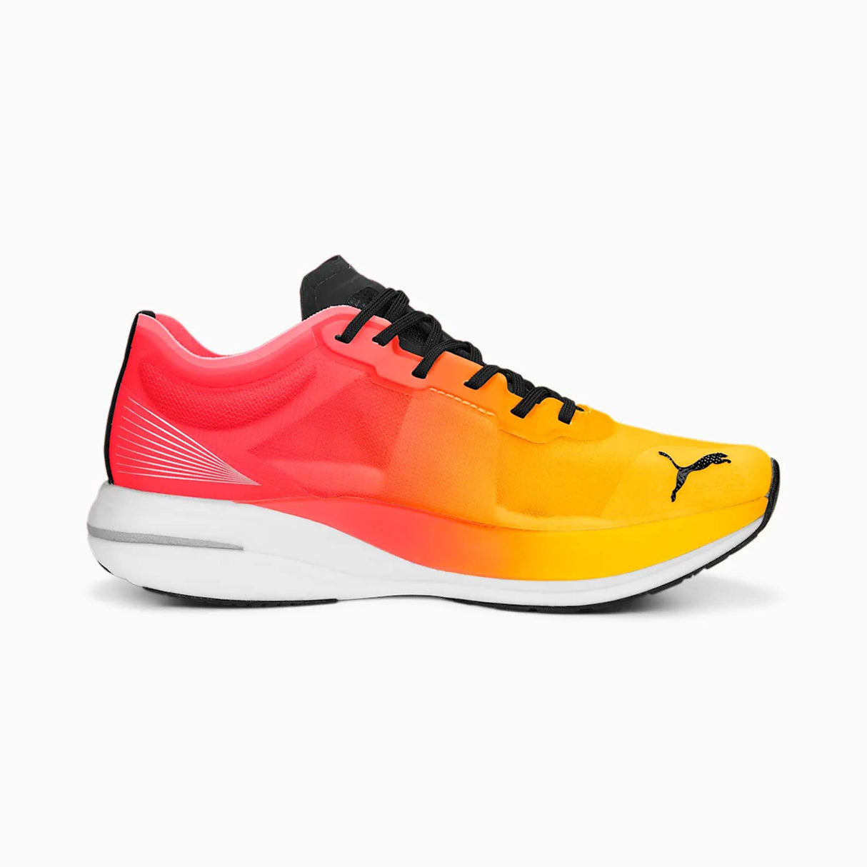 Puma Deviate Nitro Elite Fireglow chaussure de course à pied femme lateral