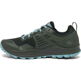 Chaussures de course à pied Saucony Peregrine 10 pour femme Pine Marine côté