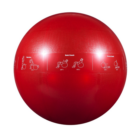 GoFit Pro Stability ballon d'exercice et stabilité rouge 65 cm