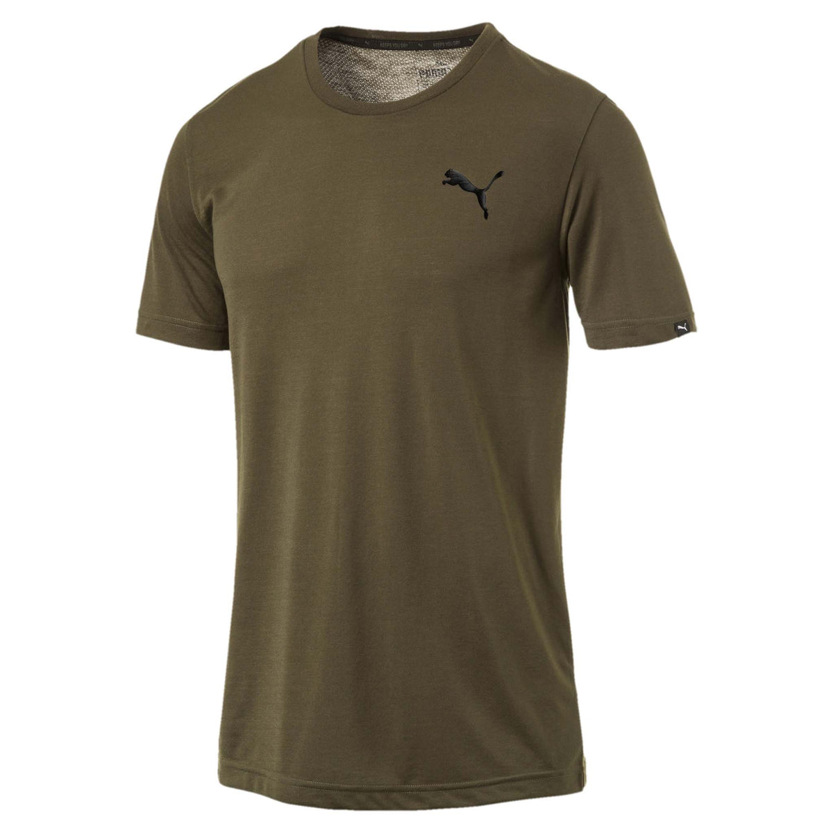 Puma Active T-shirt sport manches courtes homme vert olive