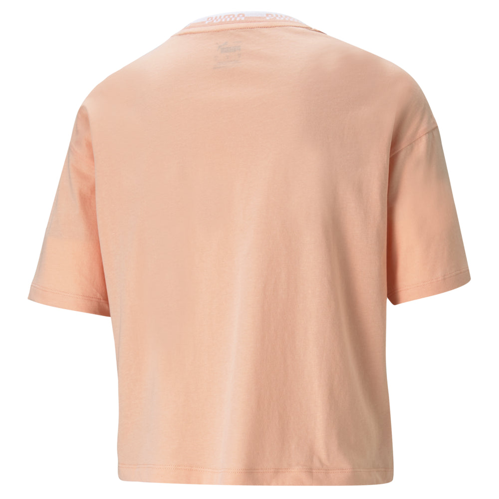 T-shirt Puma Amplified Tee pour femme Apricot Blush vue de dos