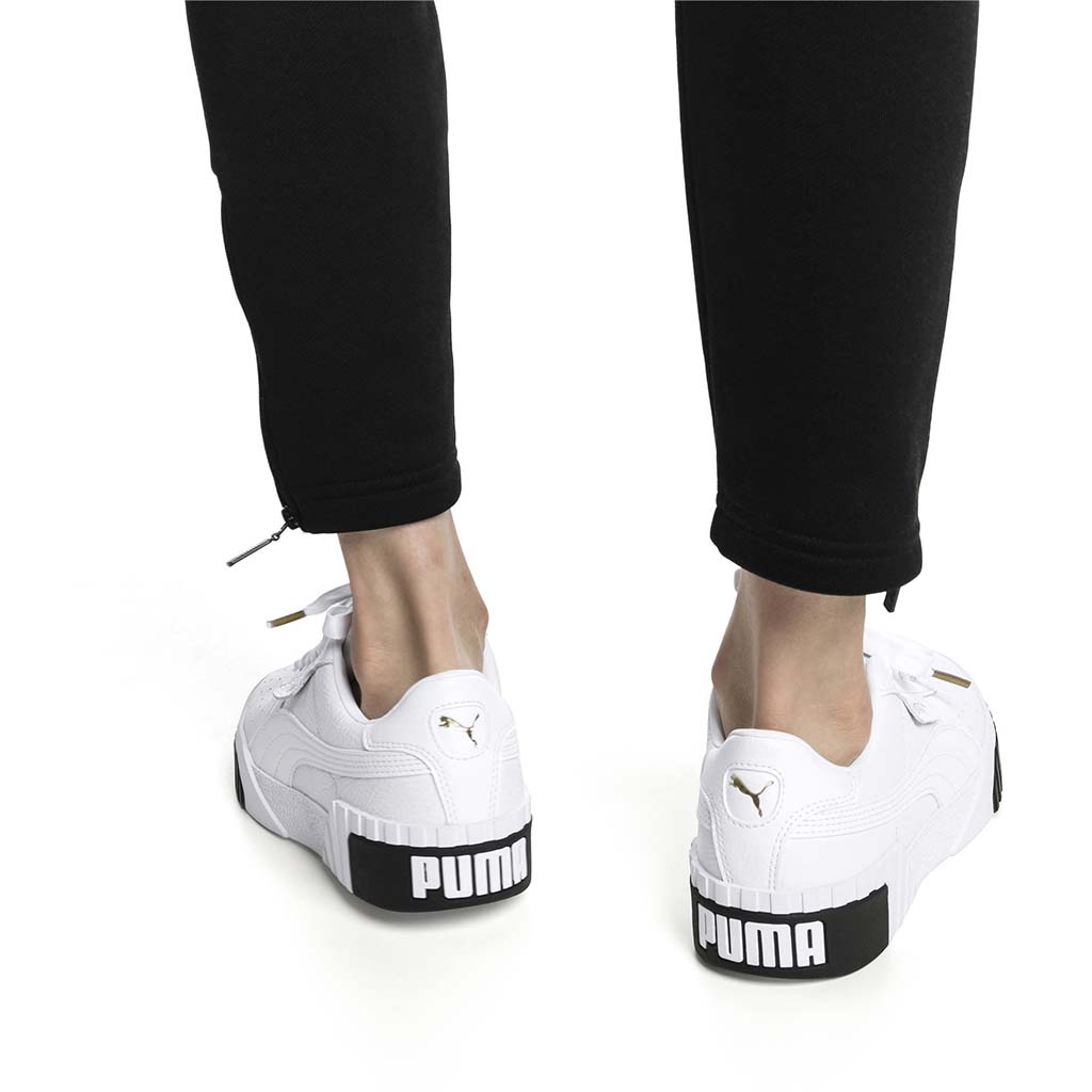 Puma Cali Women chaussure espadrille femme blanc noir lv1