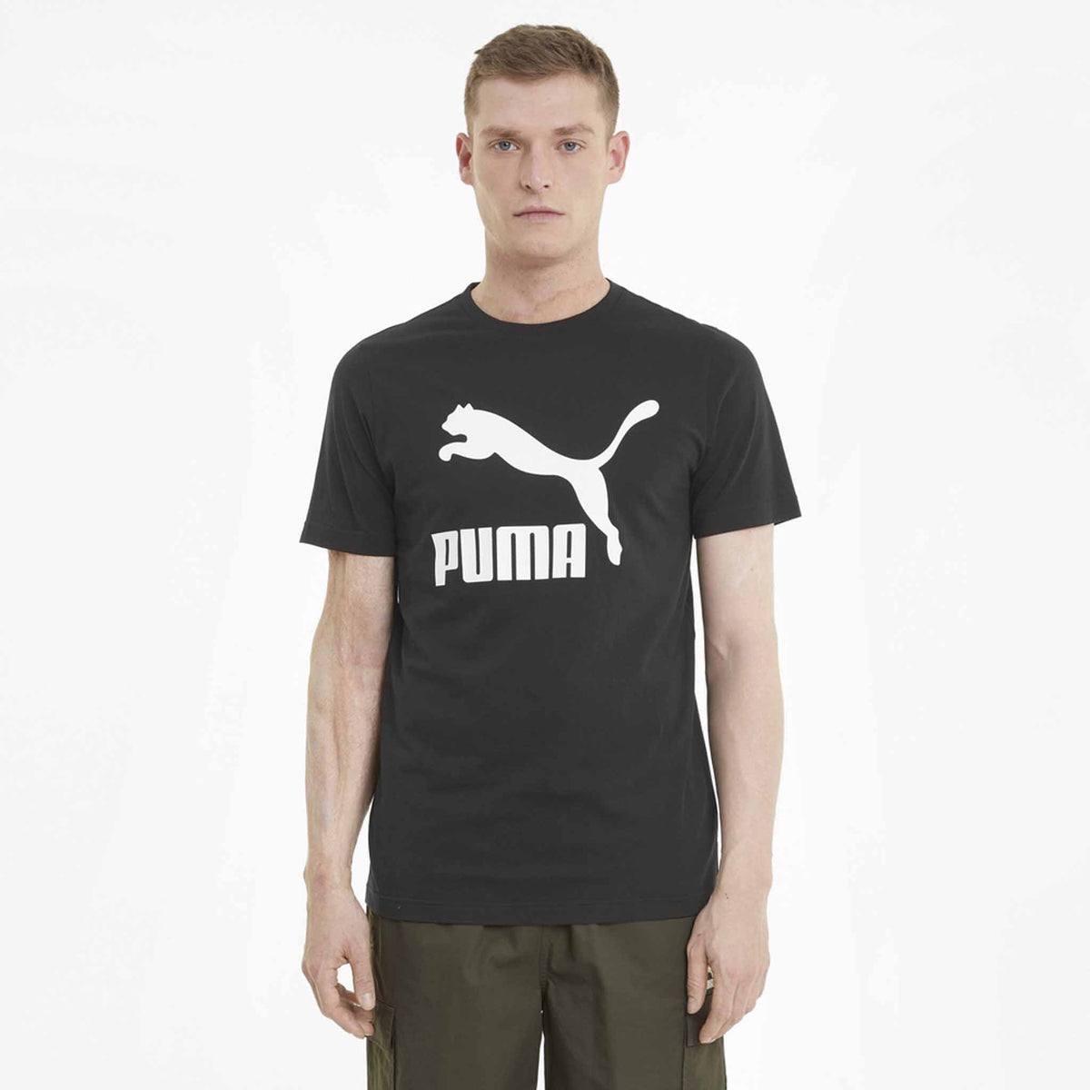 Puma Classics Logo Tee pour homme Noir modèle