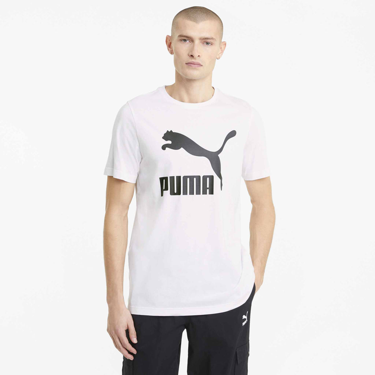 Puma Classics Logo Tee pour homme Blanc Modèle 1
