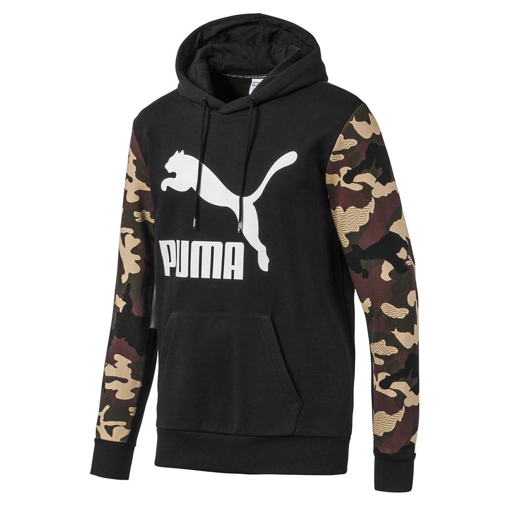 Puma Classics Men's Graphic AOP Hoodie black camo