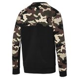 Puma Classics Men's Placement Print Crewneck Sweatshirt black camo rv