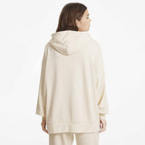 Puma Classics Oversized Hoodie pour femme blanc modèle dos