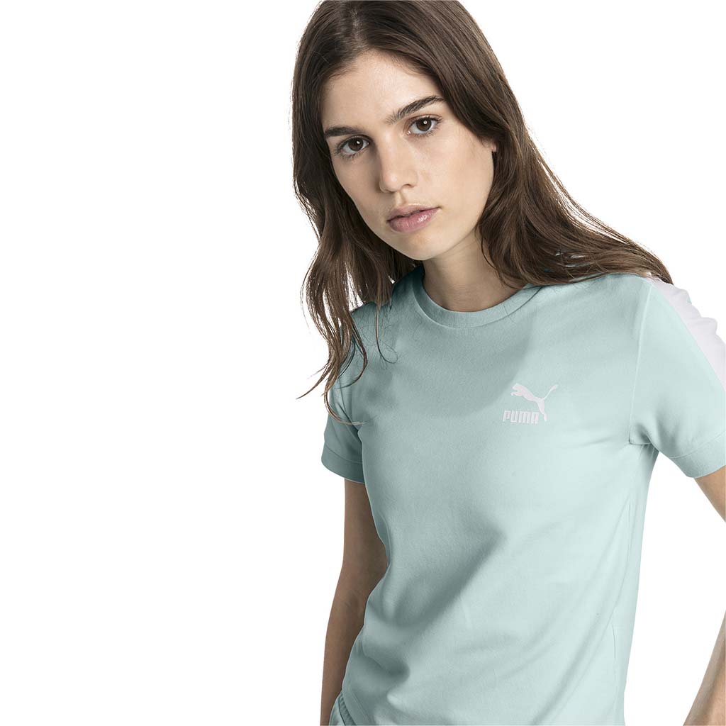 Puma Classics Tight T7 T-shirt pour femme aqua lv1