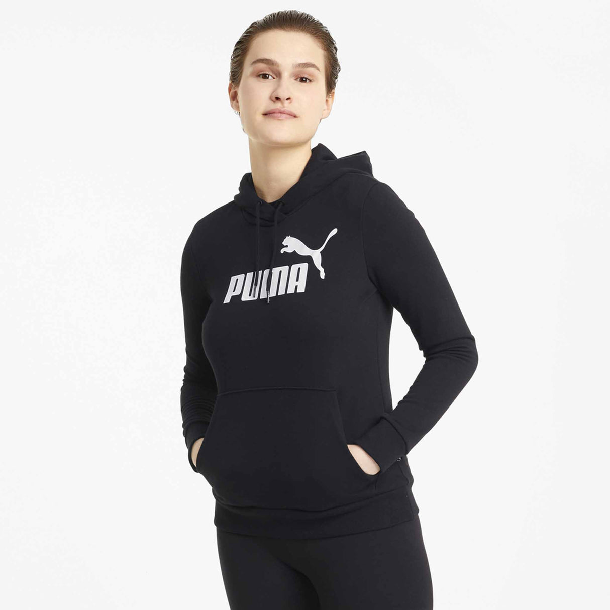 Puma sweatshirt ESS Logo Hoodie TR pour femme Noir modèle