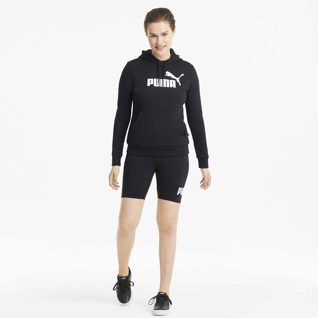 Puma sweatshirt ESS Logo Hoodie TR pour femme Noir modèle 2