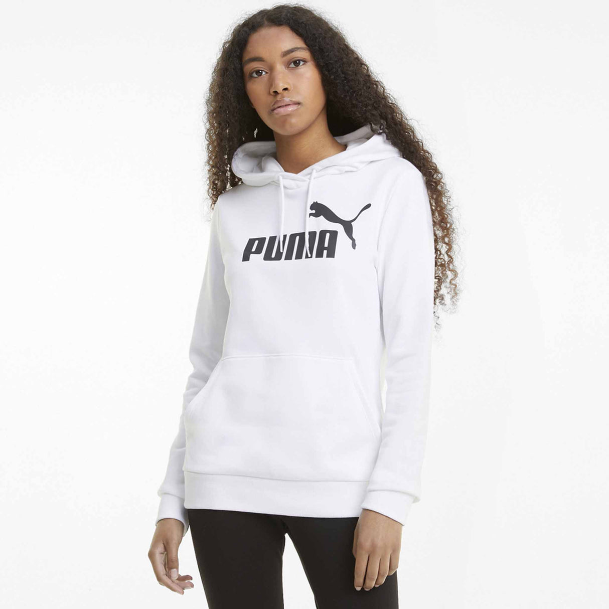 Puma sweatshirt ESS Logo Hoodie TR pour femme Blanc modèle