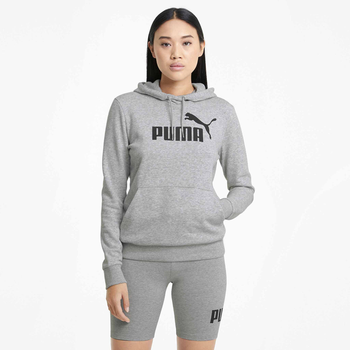 Puma sweatshirt ESS Logo Hoodie TR pour femme Gris modèle