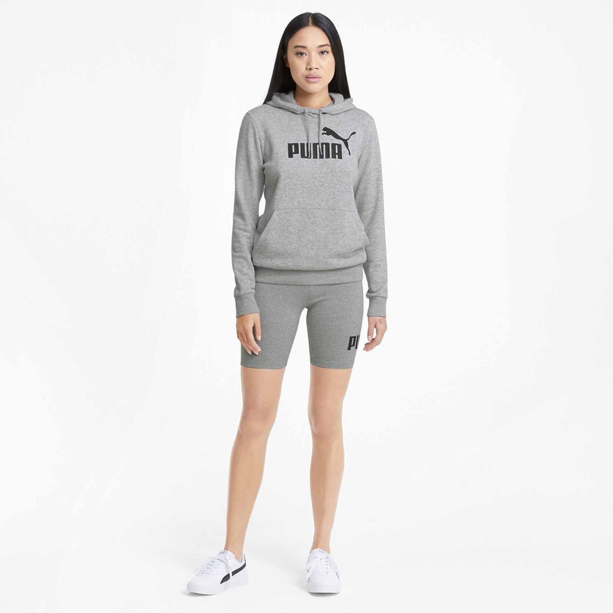 Puma sweatshirt ESS Logo Hoodie TR pour femme Gris modèle 2