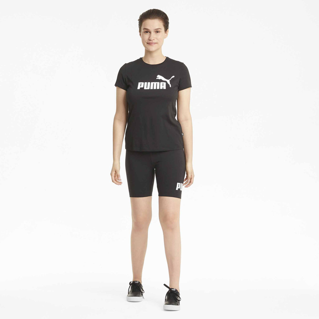 Puma Essential 7" Logo Shorts sport opur femme noir Modèle 1