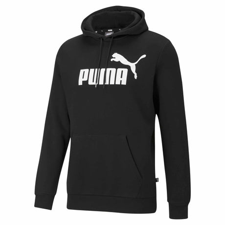 Puma Essential Big Logo Hoodie FL Sweatshirt à capuchon molletonné pour homme Noir