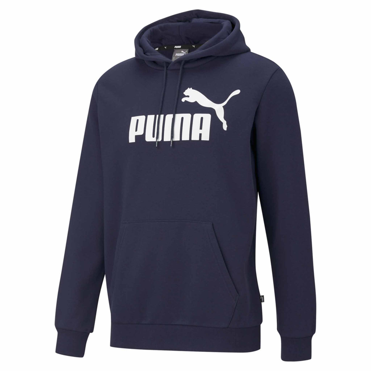 Puma Essential Big Logo Hoodie FL Sweatshirt à capuchon molletonné pour homme Peacoat