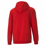 Puma Essential Big Logo Hoodie FL Sweatshirt à capuchon molletonné pour homme Rouge dos