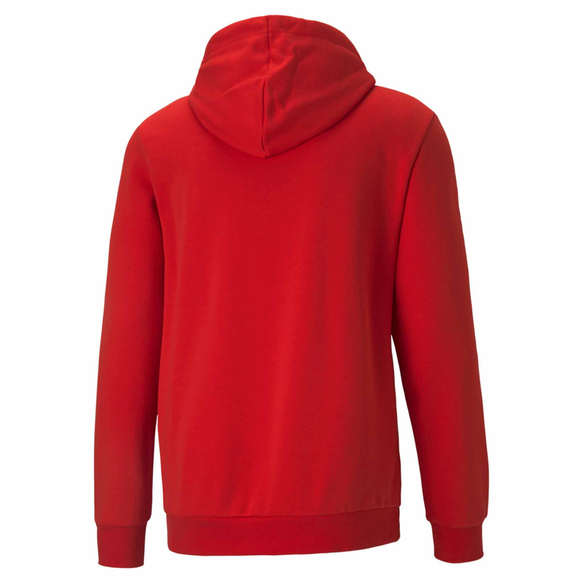 Puma Essential Big Logo Hoodie FL Sweatshirt à capuchon molletonné pour homme Rouge dos