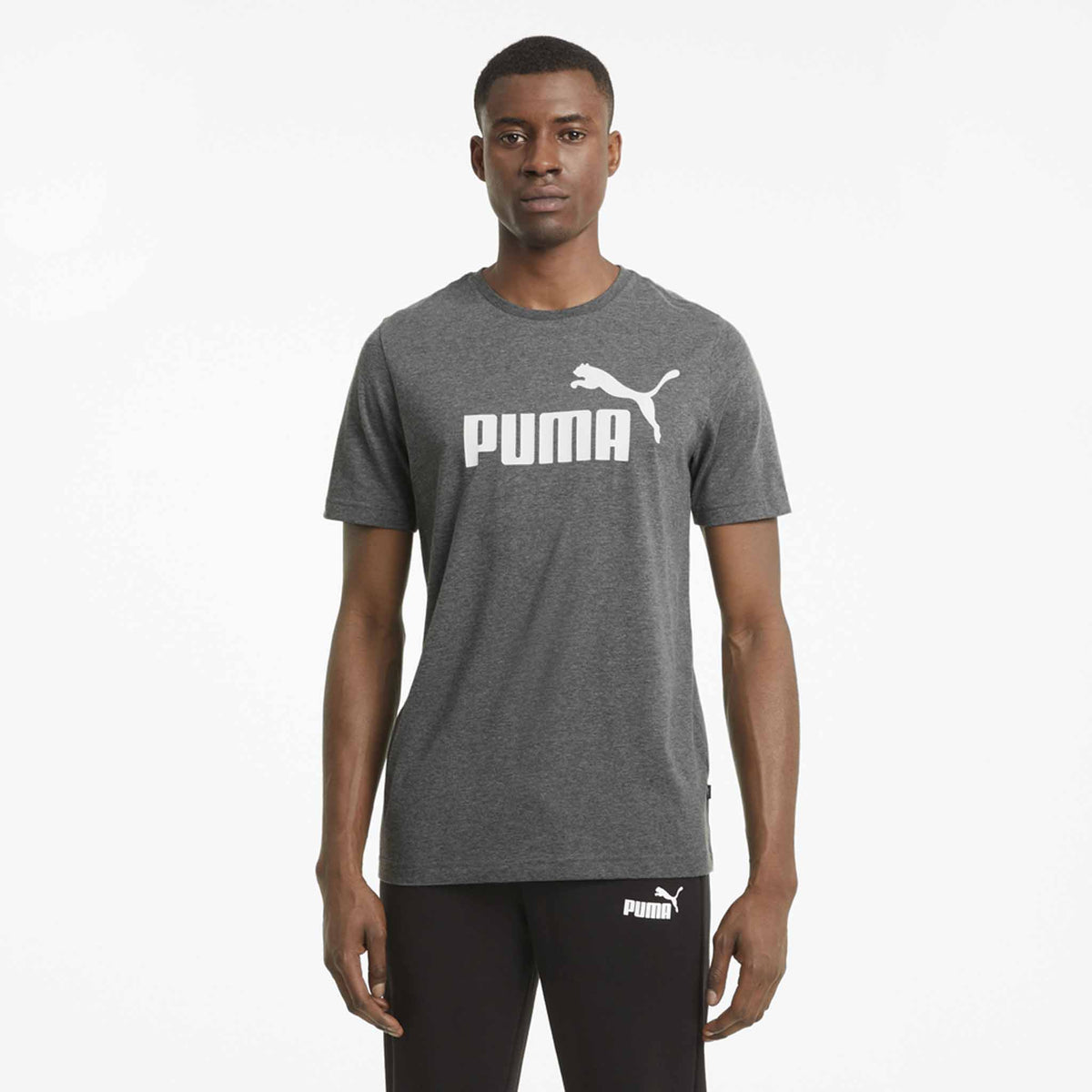 T-shirt Puma Essential Chiné pour homme Noir chiné modèle 2