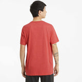 T-shirt Puma Essential Chiné pour homme rouge modèle dos