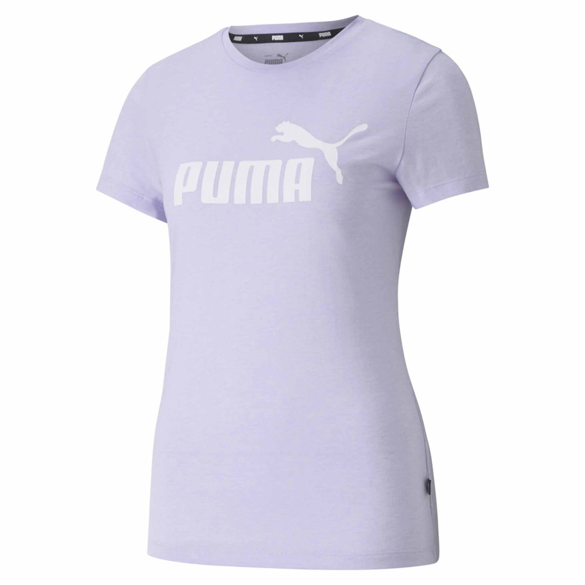 T-shirt Puma Essential chiné à manches courtes pour femme Violet
