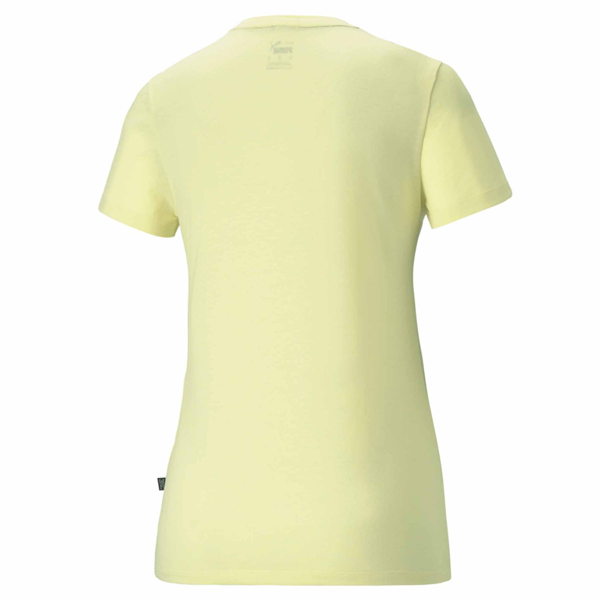 T-shirt Puma Essential chiné à manches courtes pour femme jaune dos