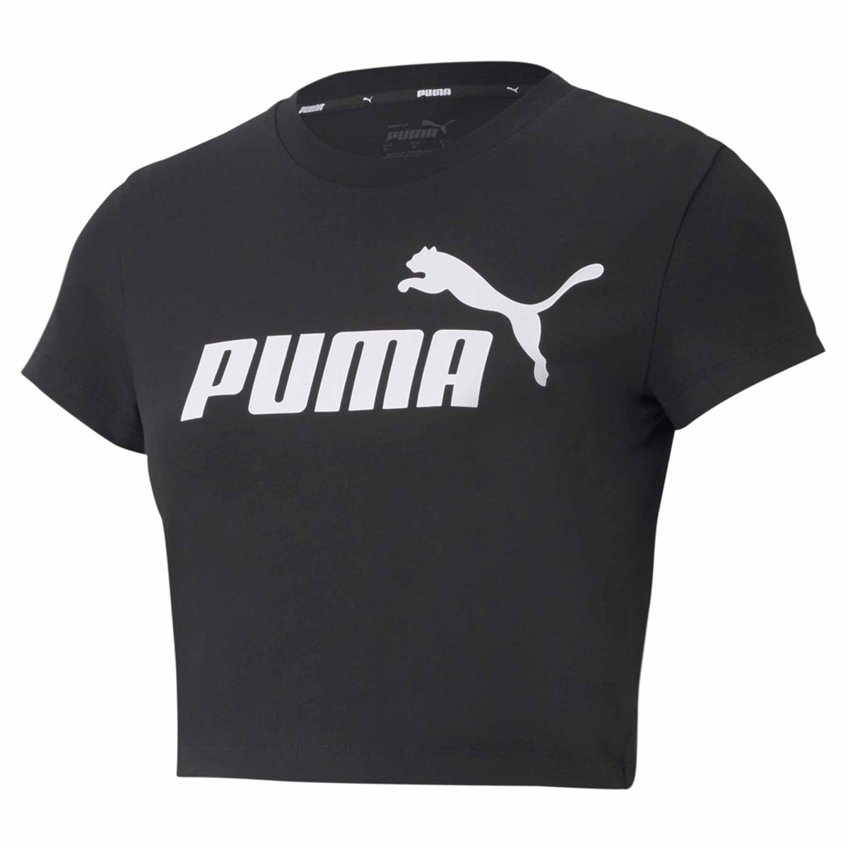 T-shirt Puma Essential Slim Logo Tee pour femme noir