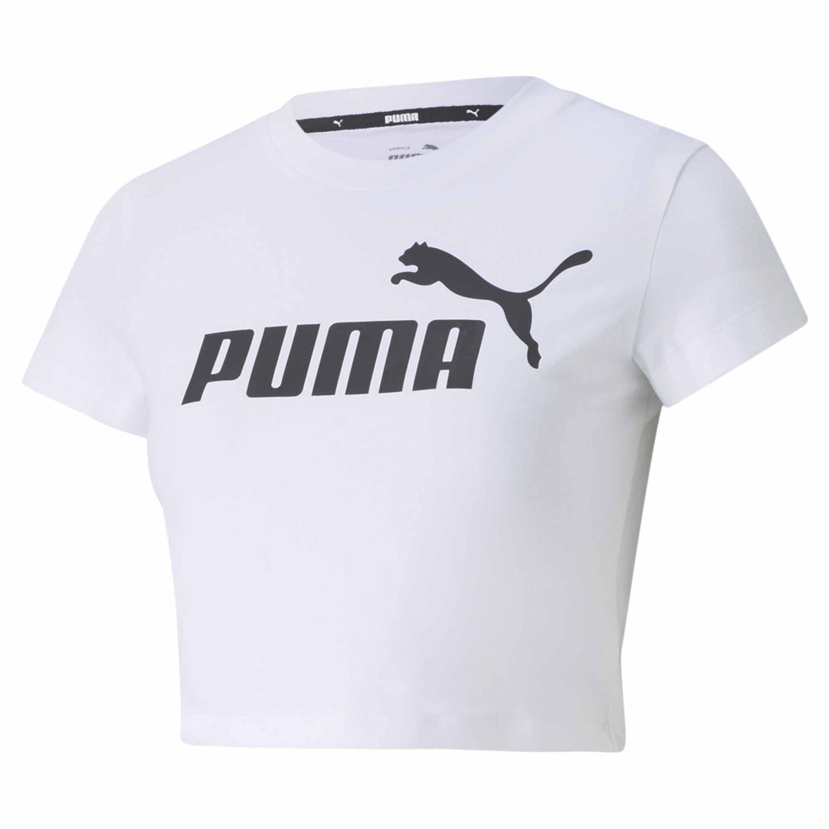 T-shirt Puma Essential Slim Logo Tee pour femmeblanc