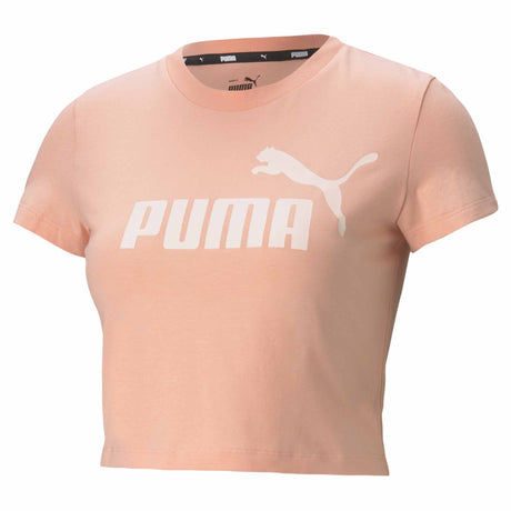 T-shirt Puma Essential Slim Logo Tee pour femme pêche