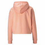 Puma Sweatshirt Essential Cropped Logo Hoodie rose dos