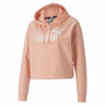 Puma Sweatshirt Essential Cropped Logo Hoodie rose