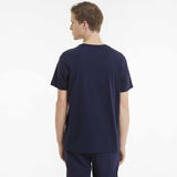Puma t-shirt Essential+ 2 Colour logo pour homme bleu modèle dos