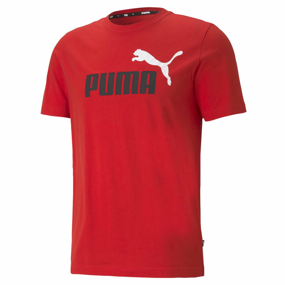 Puma t-shirt Essential+ 2 Colour logo pour homme rouge