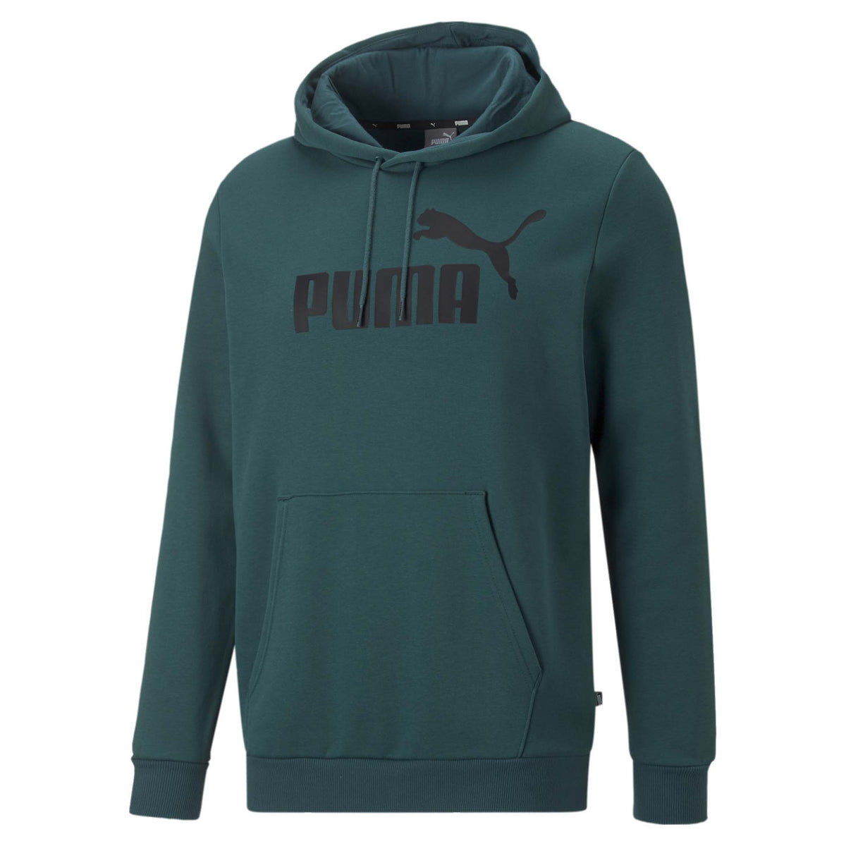 Puma Essential Big Logo Hoodie FL Sweatshirt à capuchon molletonné varsity green homme