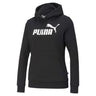 Sweatshirt à capuche Puma Essential Logo Hoodie FL noir pour femme