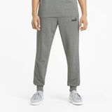 Puma Essential Logo pants pantalon en molleton gris pour homme face