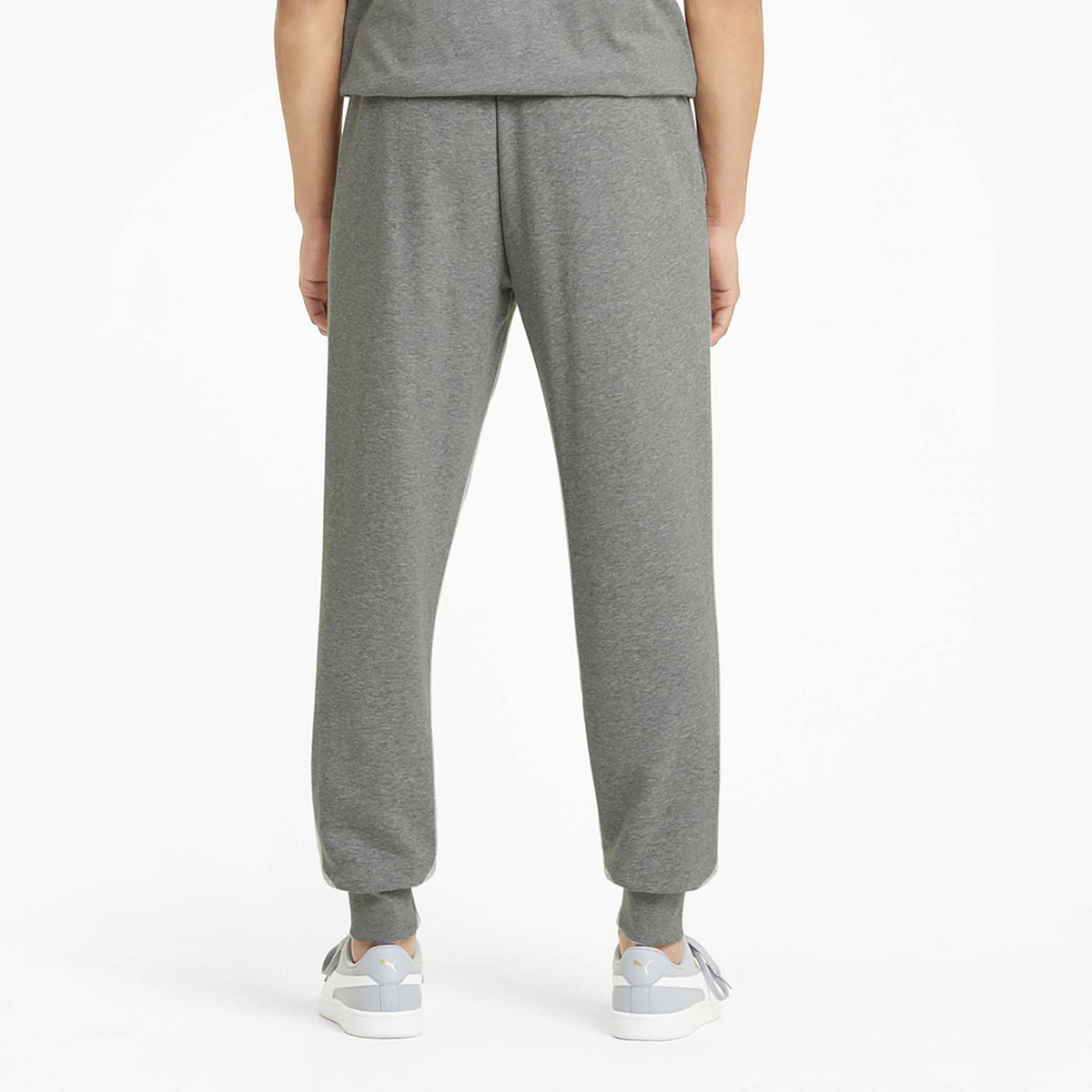 Puma Essential Logo pants pantalon en molleton gris pour homme  dos