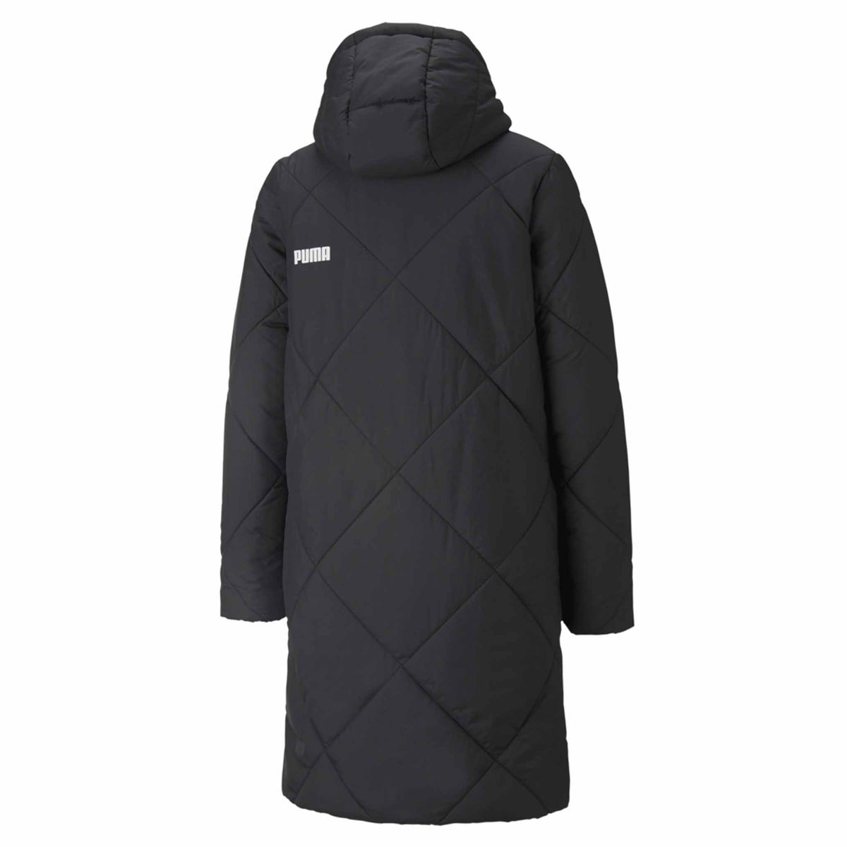 Puma Essential Padded Coat manteau matelassé long pour femme vue de dos