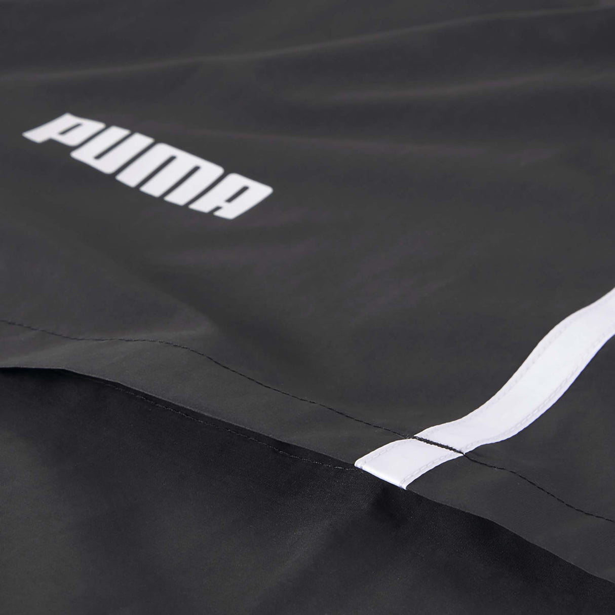 Jacket Puma Essential Solid Windbreaker noir homme detail