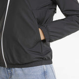 Puma Essential Solid Windbreaker manteau coupe-vent noir femme poche