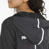 Puma Essential Solid Windbreaker manteau coupe-vent noir femme capuche
