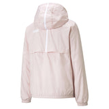 Puma Essential Solid Windbreaker manteau coupe-vent rose femme dos