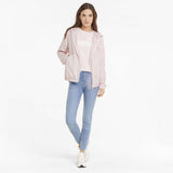 Puma Essential Solid Windbreaker manteau coupe-vent rose femme face live